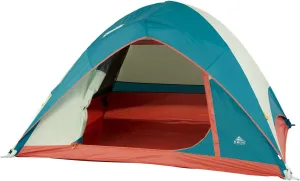 Kelty Discovery Basecamp Backpacking Tent, 4 or 6 Person Camping Backpacking Shelter, Large Capacity, Fast Setup and Easy Tear Down, Stuff Sack Included