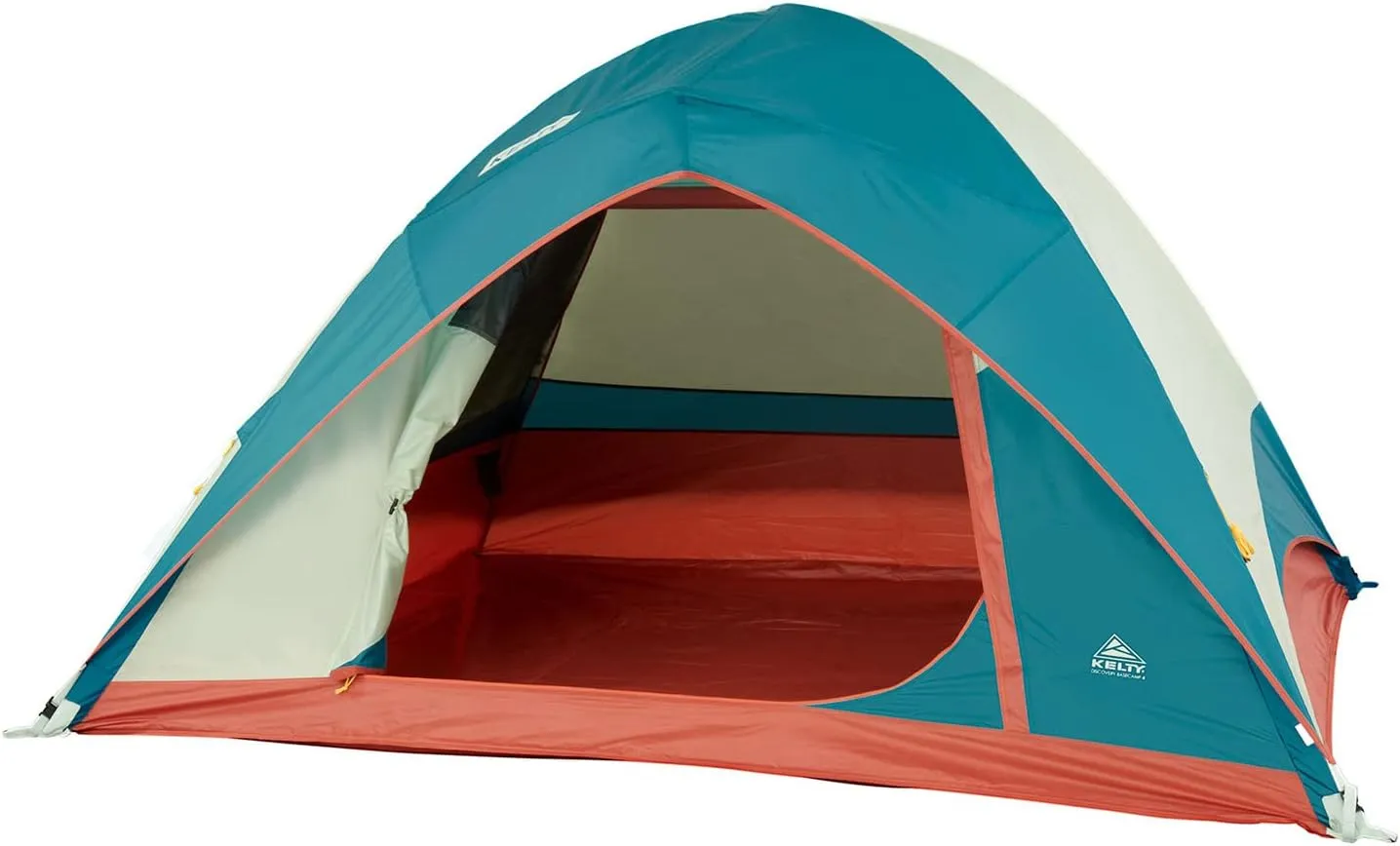 Kelty Discovery Basecamp Backpacking Tent, 4 or 6 Person Camping Backpacking Shelter, Large Capacity, Fast Setup and Easy Tear Down, Stuff Sack Included