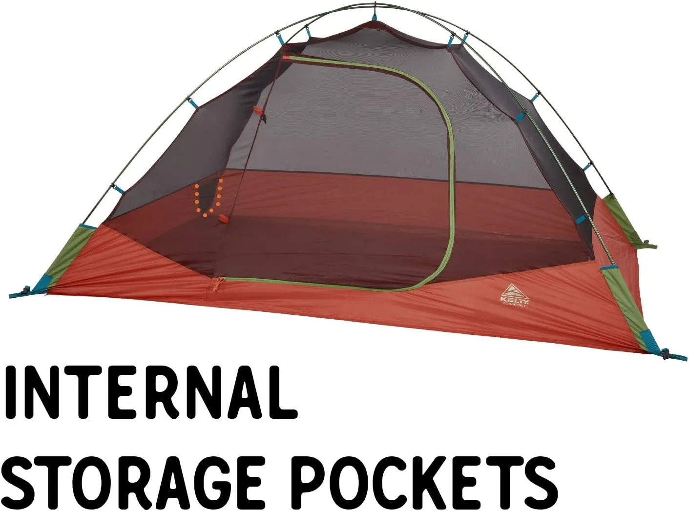 Kelty Tents Kelty Discovery Trail Backpacking Tent, Lightweight and Easy to Setup Backpacking Shelter with 2 Aluminum Poles, Single Door Single Vestibule, Stuff Sack Included