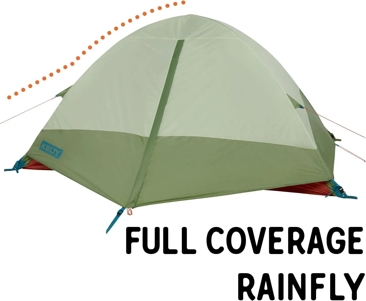 Kelty Tents Kelty Discovery Trail Backpacking Tent, Lightweight and Easy to Setup Backpacking Shelter with 2 Aluminum Poles, Single Door Single Vestibule, Stuff Sack Included