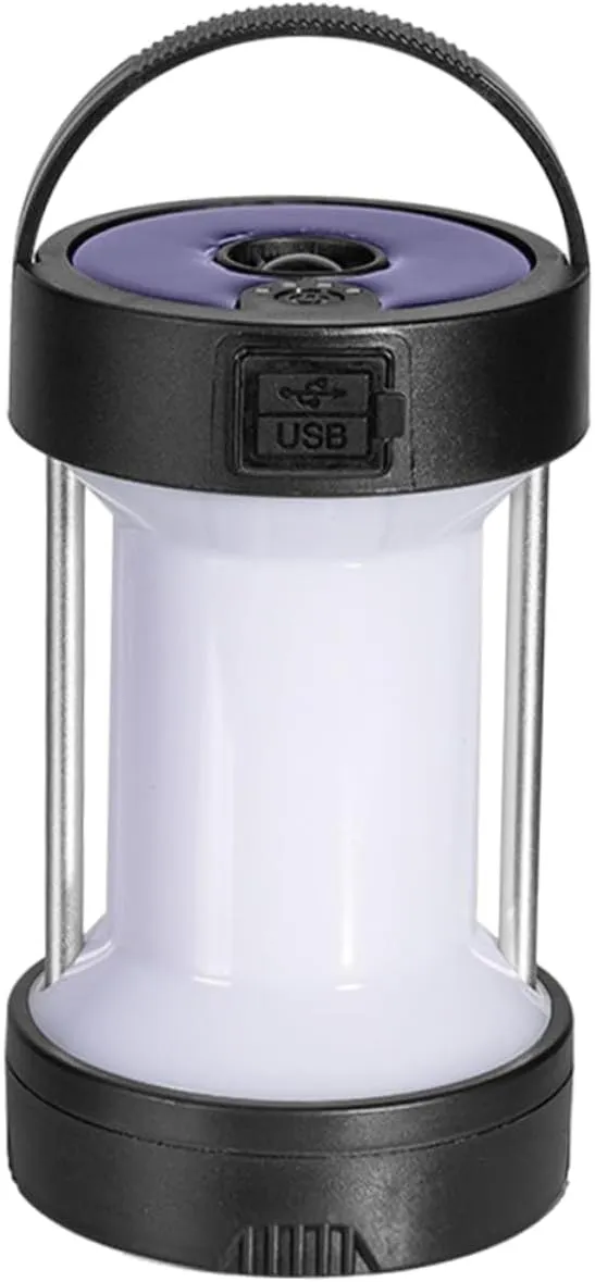 KESYOO Camping Lights Camp Light Lamps Solar Lights Camping Tent Rechargeable Lanterns for Camping Solar Lights Outdoor Rechargeable Lantern Camping LED Camping Light Portable Black