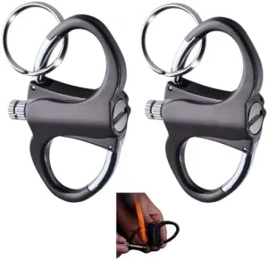 Keychain for Men with Bottle Opener and Lighter - Reusable Waterproof Fire Stick Set, Outdoor Survival Gear, Emergency Igniter, Metal Keychain Gift(2pc)