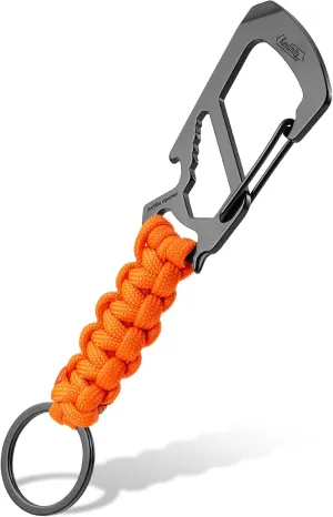 KeyUnity KC00 Paracord Keychain Carabiner Clip, 550 Parachute Lanyard Multitool for Outdoor, Backpacks, Men & Women