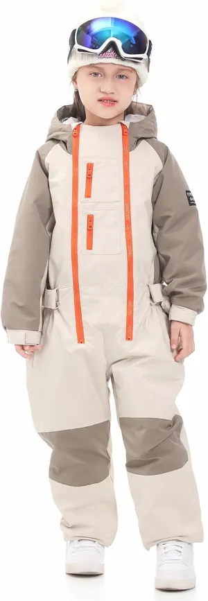 Kids Girls Boys One Pieces Snowsuits Ski Suits Jumpsuits Snowboard Outdoor Winter Waterproof Jackets