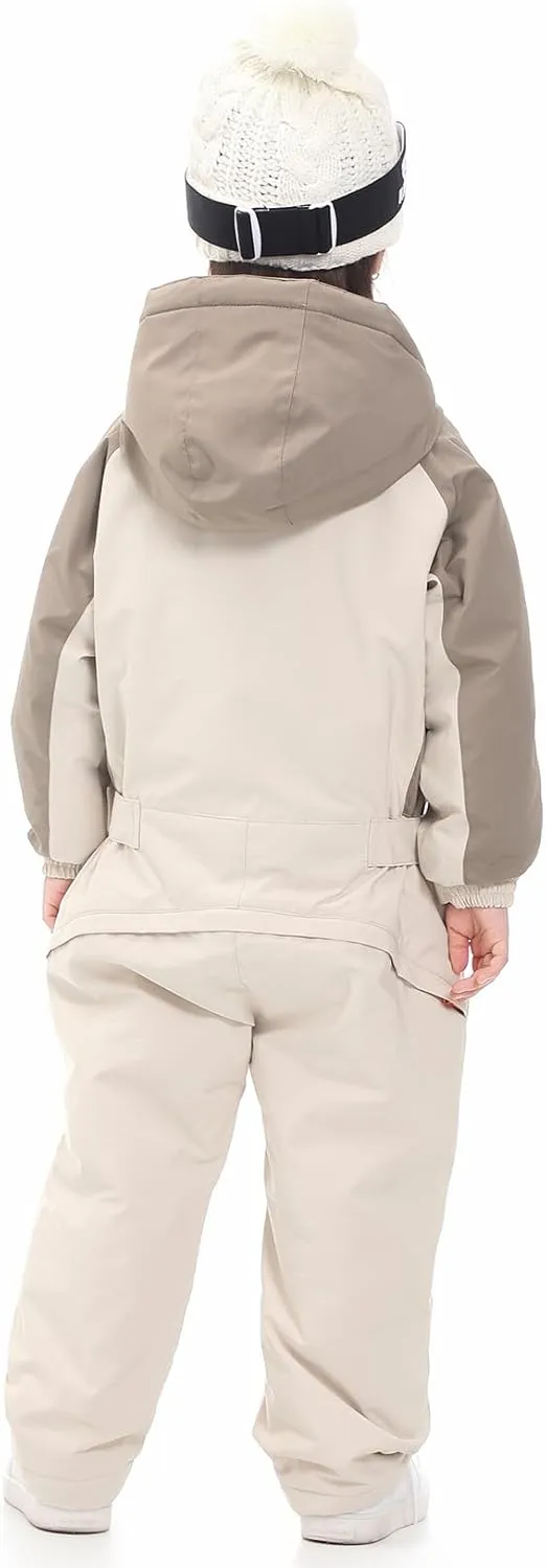 Kids Girls Boys One Pieces Snowsuits Ski Suits Jumpsuits Snowboard Outdoor Winter Waterproof Jackets