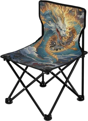 Kigai Folding Camping Chair Heavy Duty Chair Ultralight Compact Portable Beach Chair for Outdoor Camp, Hiking, Travel, Beach, Sporting Event and Picnic, China Dragon