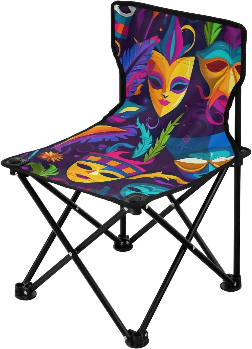 Kigai Folding Camping Chair Heavy Duty Chair Ultralight Compact Portable Beach Chair for Outdoor Camp, Hiking, Travel, Beach, Sporting Event and Picnic, Mardi Gras
