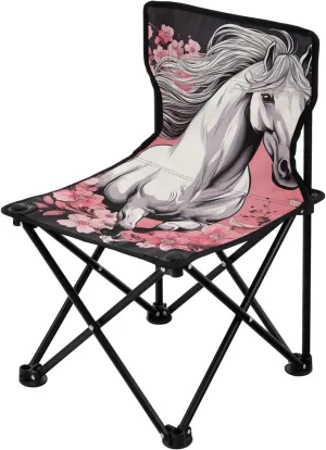Kigai Folding Camping Chair Heavy Duty Chair Ultralight Compact Portable Beach Chair for Outdoor Camp, Hiking, Travel, Beach, Sporting Event and Picnic, Oil Horse