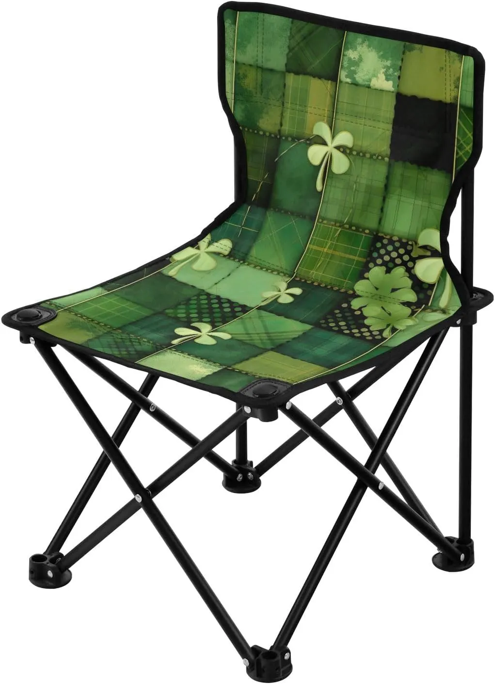 Kigai Folding Camping Chair Heavy Duty Chair Ultralight Compact Portable Beach Chair for Outdoor Camp, Hiking, Travel, Beach, Sporting Event and Picnic, St. Patrick's Day