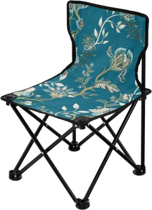 Kigai Folding Camping Chair Heavy Duty Chair Ultralight Compact Portable Beach Chair for Outdoor Camp, Hiking, Travel, Beach, Sporting Event and Picnic, Vintage Flower
