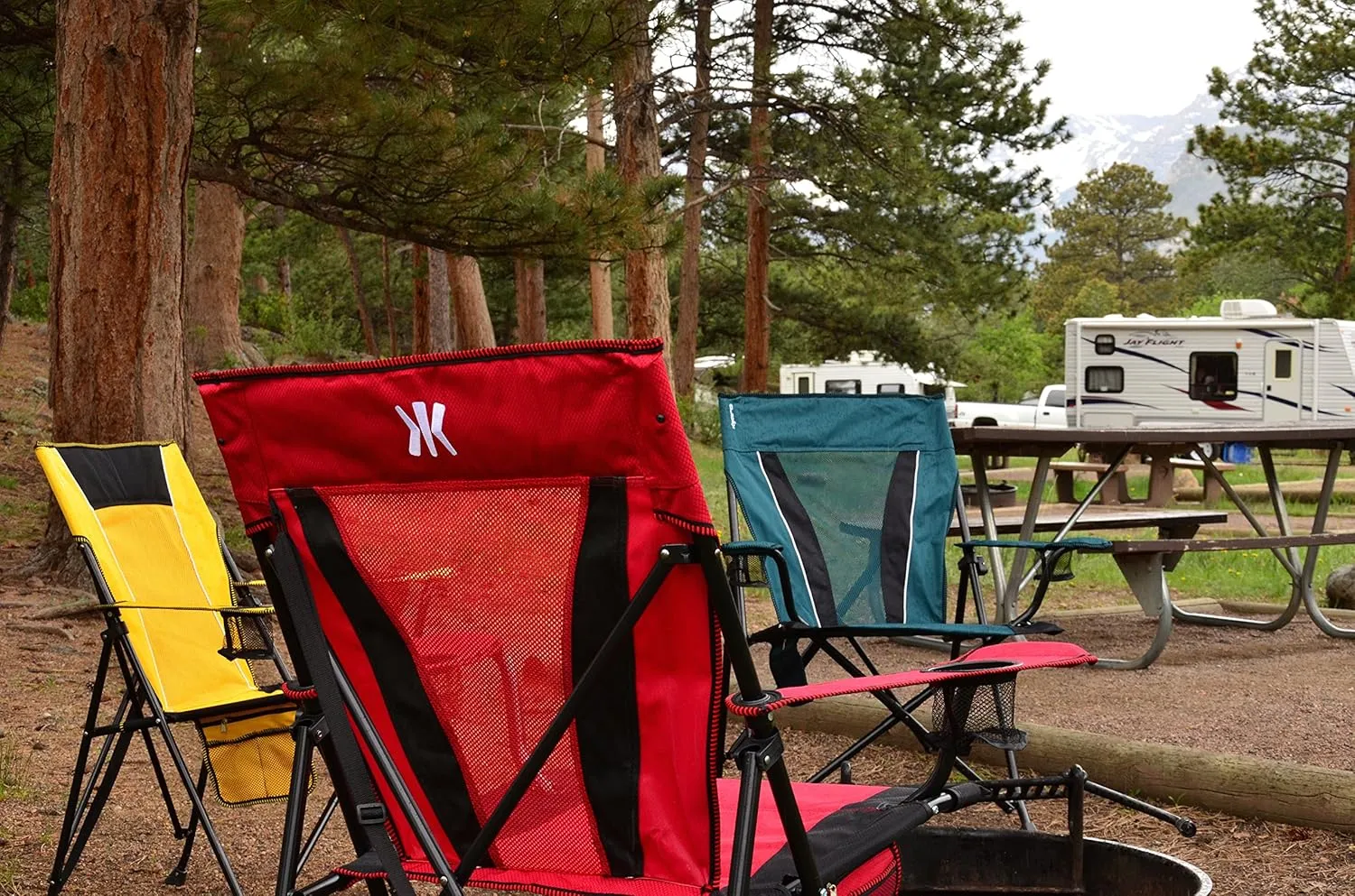 Kijaro XXL Dual Lock Portable Camping Chair - Supports Up to 400lbs - Enjoy The Outdoors in a Versatile Folding Sports & Outdoor Chair