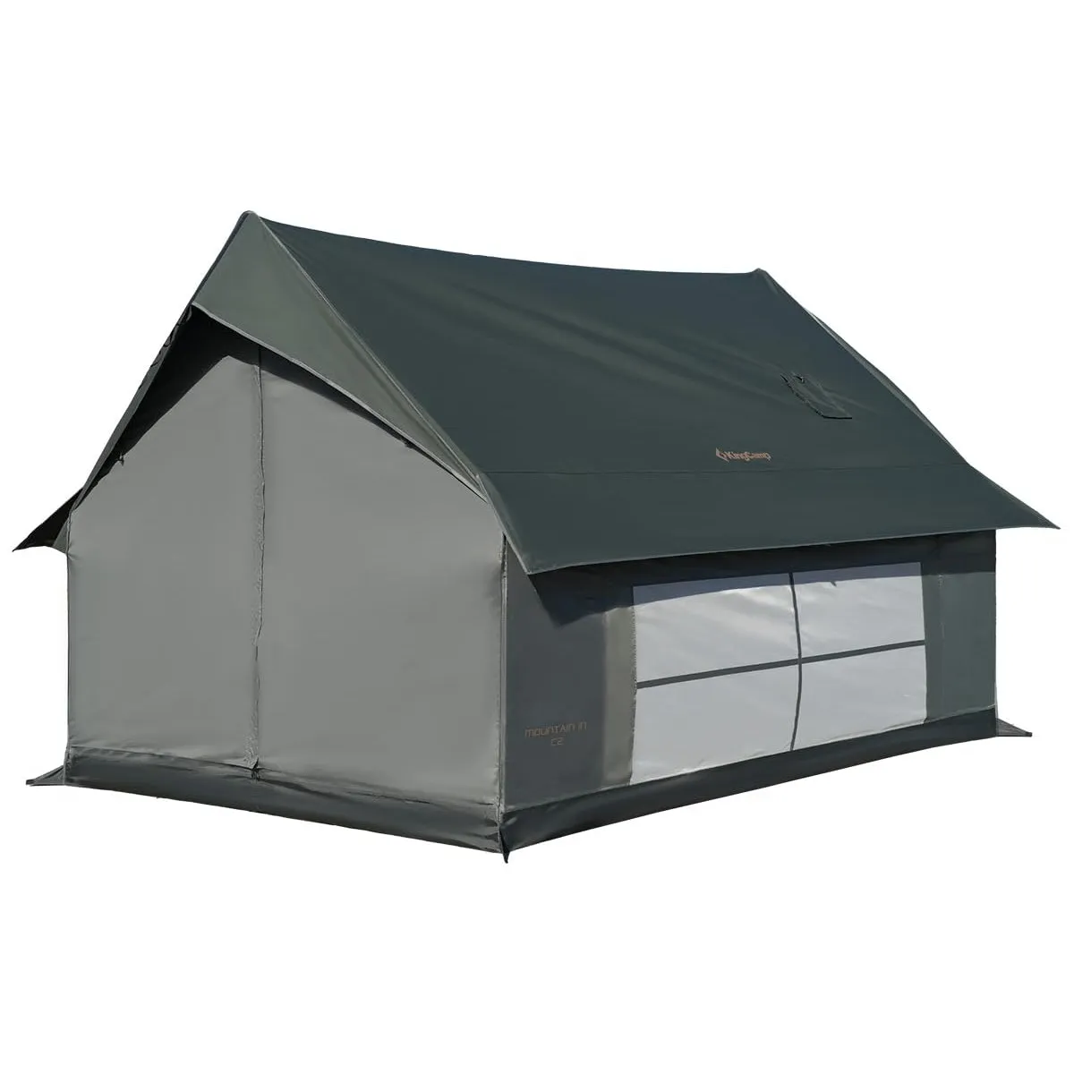 KingCamp MOUNTAIN IN C2 Canvas Cabin Tent with Stove Jack 8' x 11'