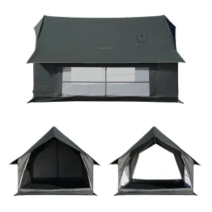 KingCamp MOUNTAIN IN C2 Canvas Cabin Tent with Stove Jack 8' x 11'