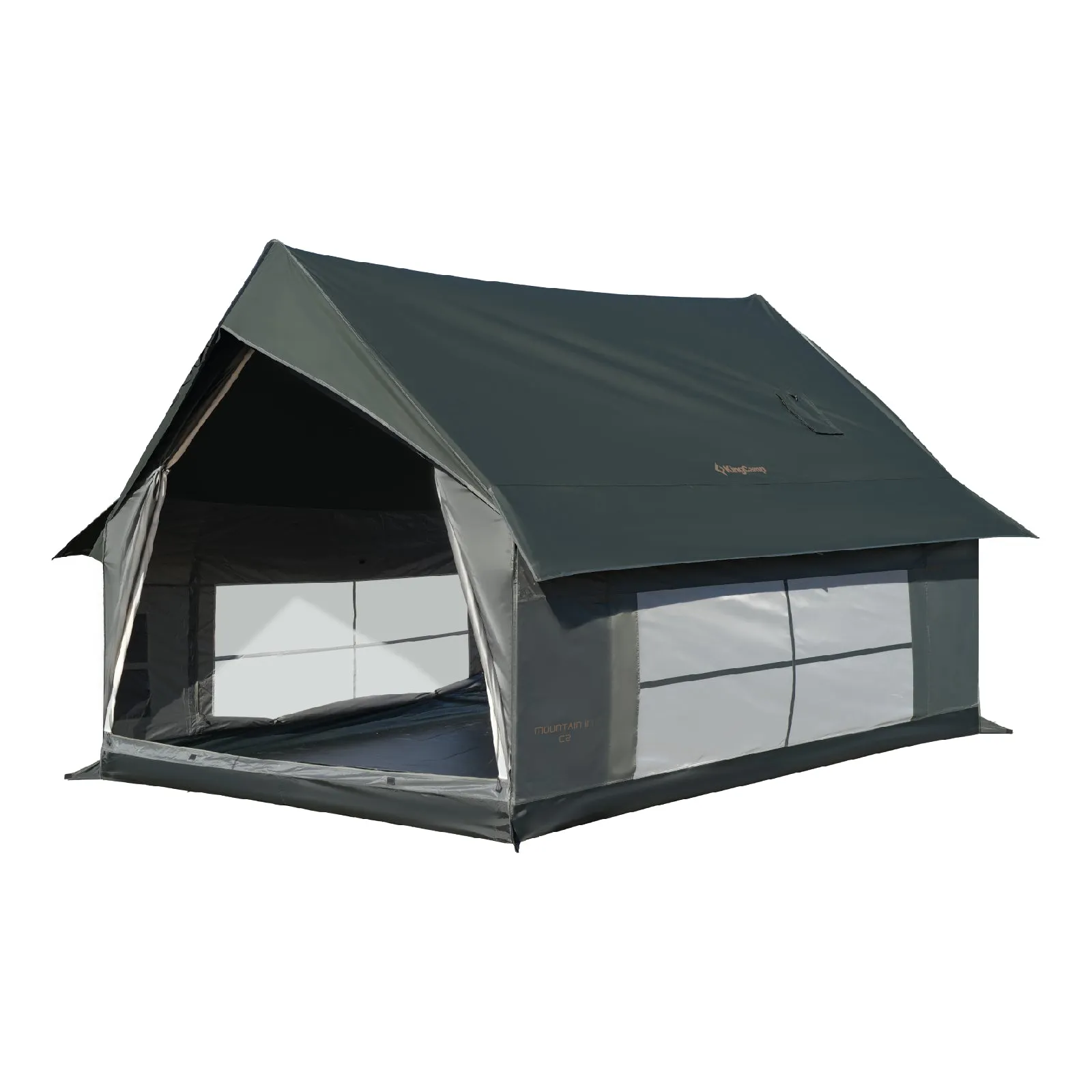KingCamp MOUNTAIN IN C2 Canvas Cabin Tent with Stove Jack 8' x 11'