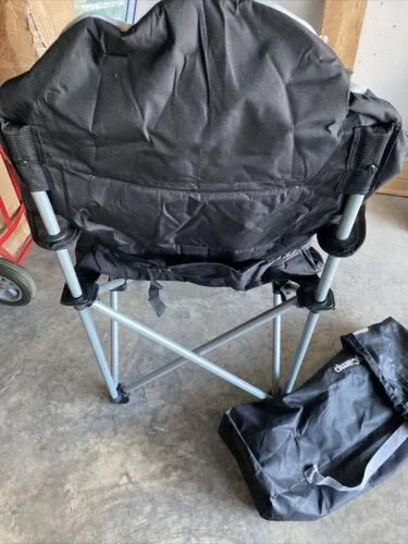 KingCamp Oversized Heavy Duty Padded Outdoor Camping Folding Chair with Lumbar