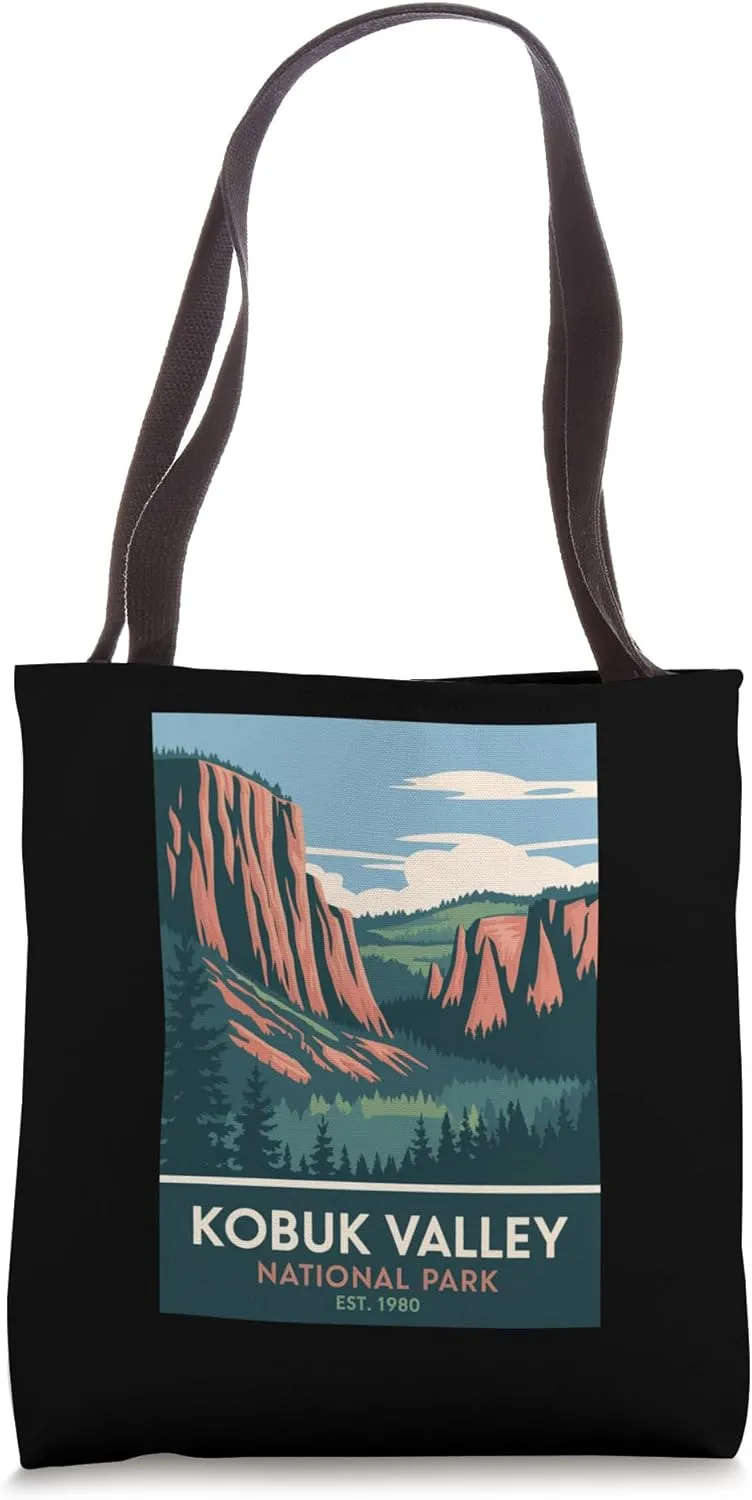 Kobuk Valley National Park Vintage Camping Hiking Men Women Tote Bag