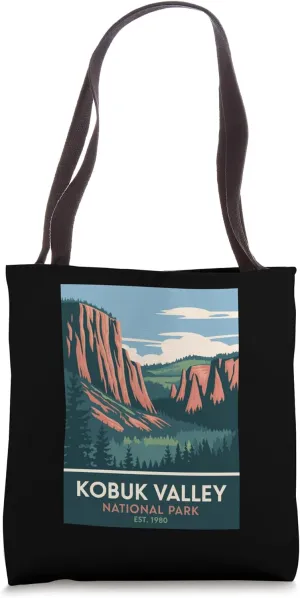 Kobuk Valley National Park Vintage Camping Hiking Men Women Tote Bag