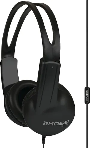 Koss UR10i Lightweight Wired Headphone, Black