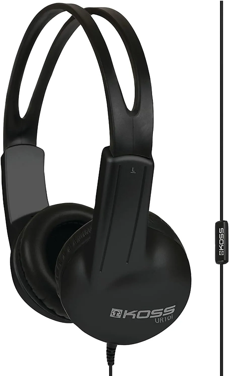 Koss UR10i Lightweight Wired Headphone, Black