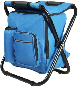 KPJQ Folding Camping Stool Backpack with Insulated Cooler Bag Picnic Hiking Chairs Camping-chairs Patio furniture Outdoor furniture Camping accessories Patio chairs Camping gear Camping chair Fo