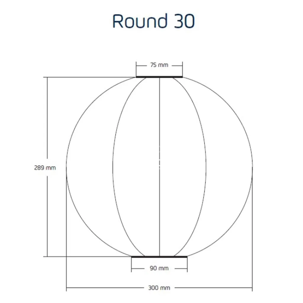 Lace Round 30 - Silver- Solar Lantern
