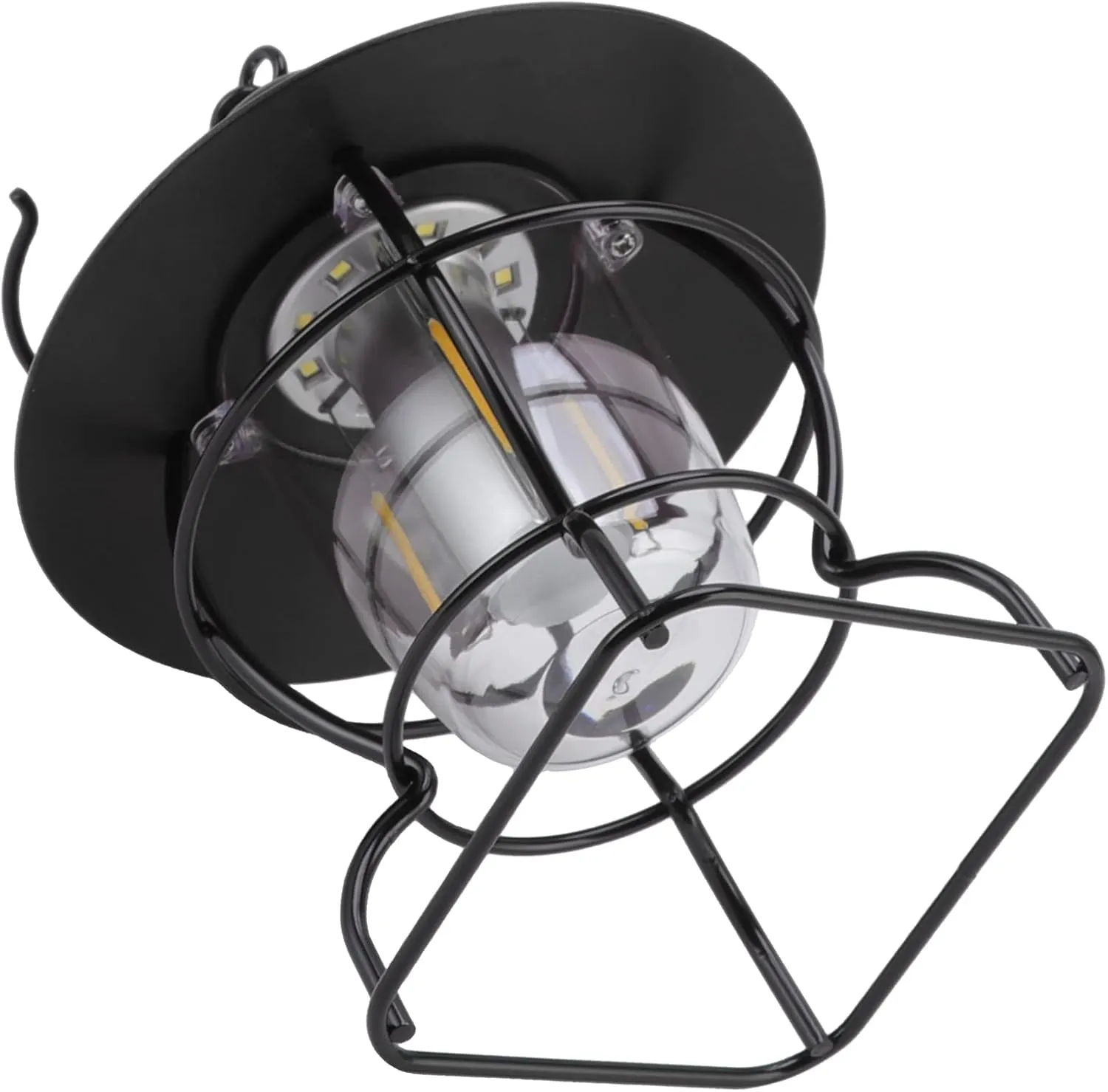 Lantern, Reable Lantern Multifunctional Outdoor Portable with LED Indicators Reable Lamp for Camping (All Black)