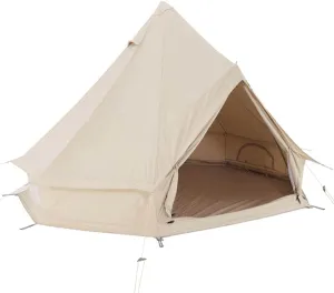 Large Camping Tent Bell Tent with Stove Hole Cotton Canvas Tents Tent 4 Season Indian Tent for Family Camping Outdoor Hunting Interesting, 3M