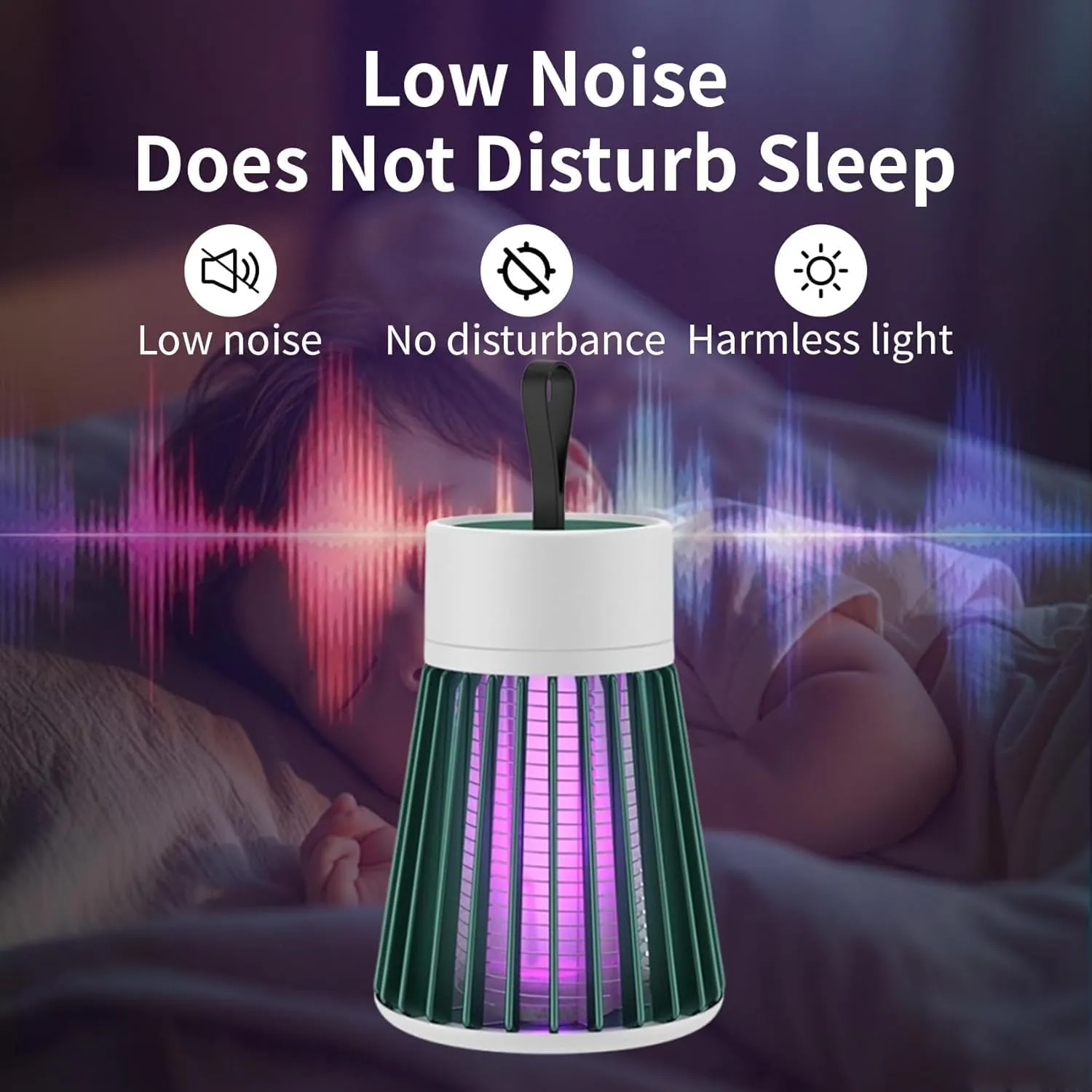 Latino Zap MATA Mosquitos,Latino Zap 2 in 1 Portable Camping Lantern,with USB Charging & Noiseless Operation,Waterproof for Garden, Picnic, Travel (Grey)