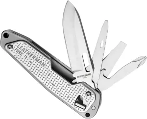 LEATHERMAN, FREE T2 Multitool and EDC Pocket Knife with Magnetic Locking and One Hand Accessible Tools, Made in the USA