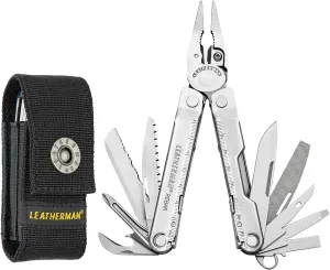 LEATHERMAN, Rebar Multitool with Premium Replaceable Wire Cutters and Saw, Stainless Steel with Nylon Sheath