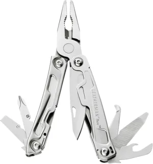 LEATHERMAN, Rev Pocket Size Multitool with Package Opener and Screwdrivers, Stainless Steel