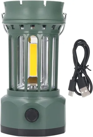LED Camping Lantern Rechargeable, Solar Camping Lantern, Professional Vintage Rechargeable Camping Lights Hanging Tent Lights for Outdoor Hiking Camping Fishing Emergency Blackout