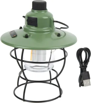 LED Camping Light, Retro Style Camping Lanterns Battery Powered, Rechargeable 3 Stepless Dimming Modes 20-220LM Portable Camping Lantern, Portable Tent Lights for Emergency, Hurricane, Storms,3.9W