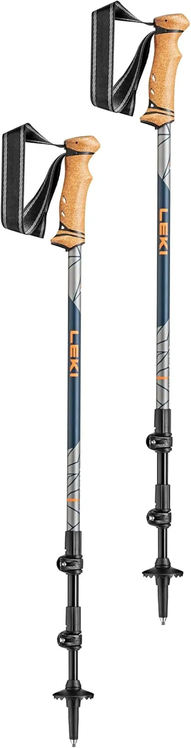 LEKI Legacy Lite Aluminum Adjustable Lightweight Walking Poles for Trekking & Hiking
