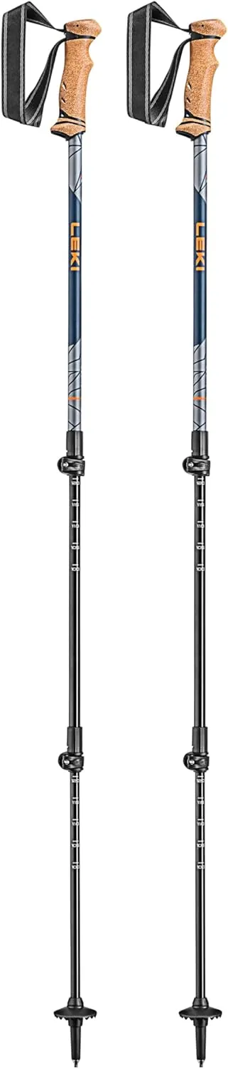 LEKI Legacy Lite Aluminum Adjustable Lightweight Walking Poles for Trekking & Hiking