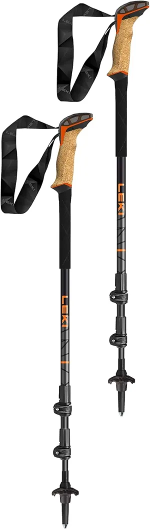LEKI Makalu Cork Lite Aluminum Adjustable Lightweight Walking Poles for Trekking & Hiking