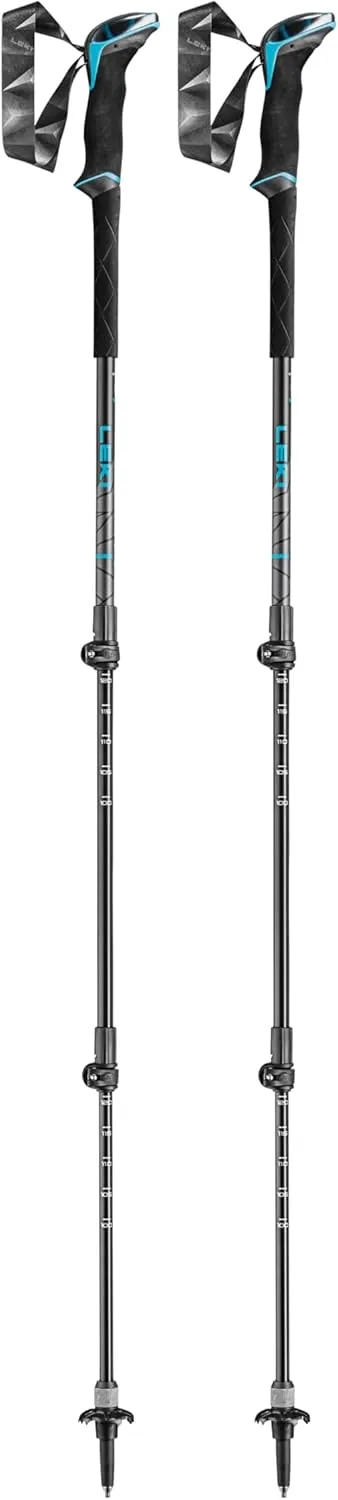 LEKI Makalu Lite AS Aluminum Adjustable Lightweight Walking Poles for Trekking & Hiking