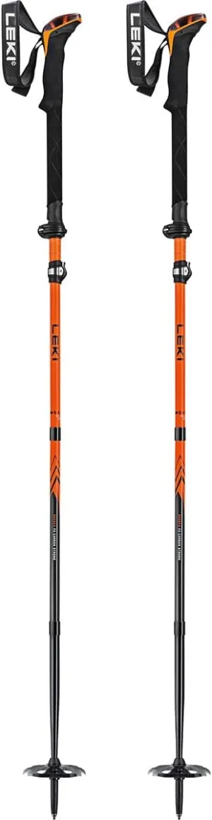 LEKI Sherpa FX Carbon Max Adjustable Lightweight Ski Poles for Backcountry Skiing & Snowboarding