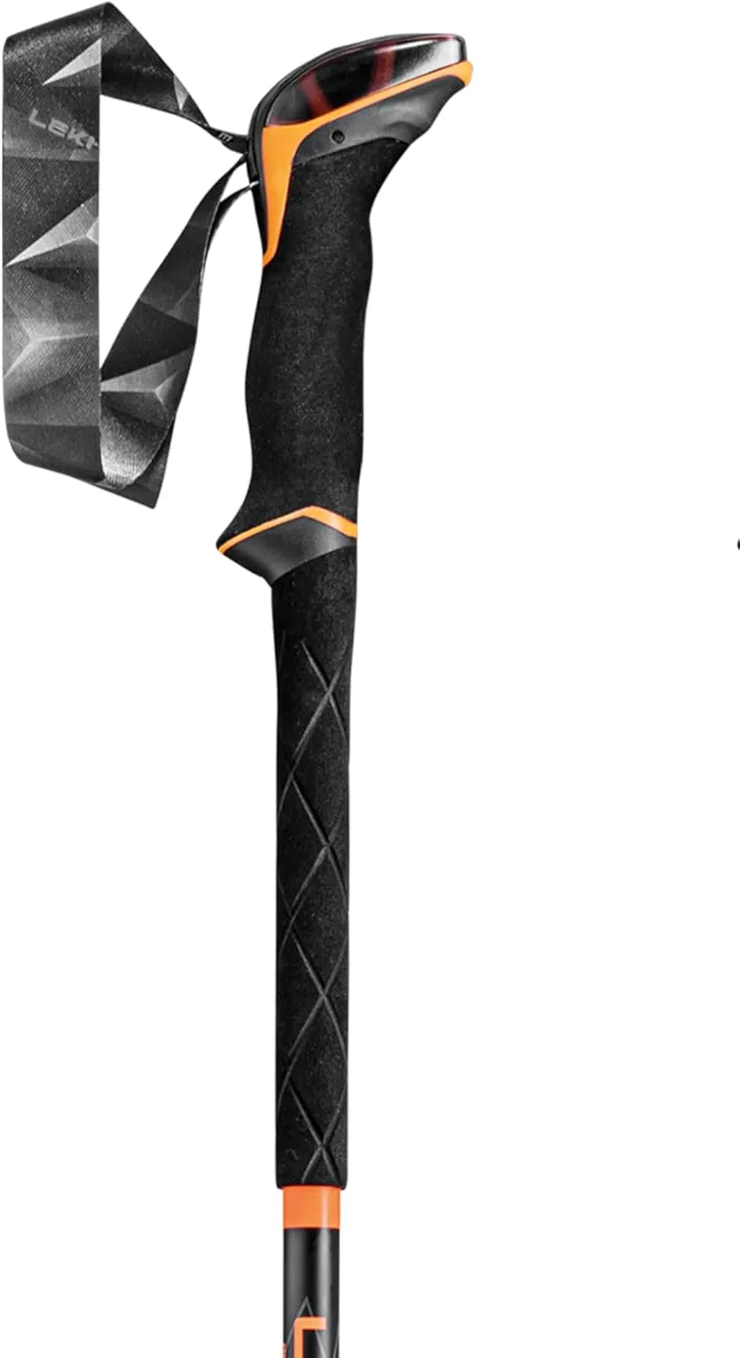 LEKI Sherpa Lite Aluminum Adjustable Lightweight Ski Poles for Backcountry Skiing & Snowboarding