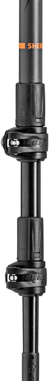 LEKI Sherpa Lite Aluminum Adjustable Lightweight Ski Poles for Backcountry Skiing & Snowboarding