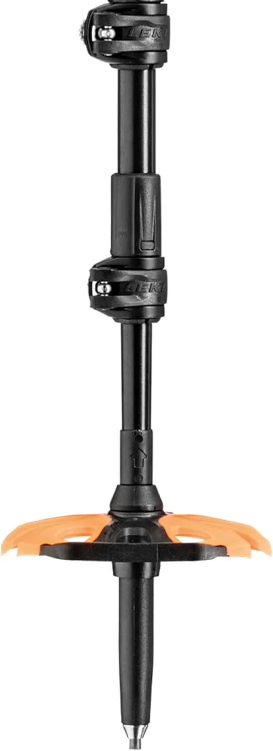 LEKI Sherpa Lite Aluminum Adjustable Lightweight Ski Poles for Backcountry Skiing & Snowboarding