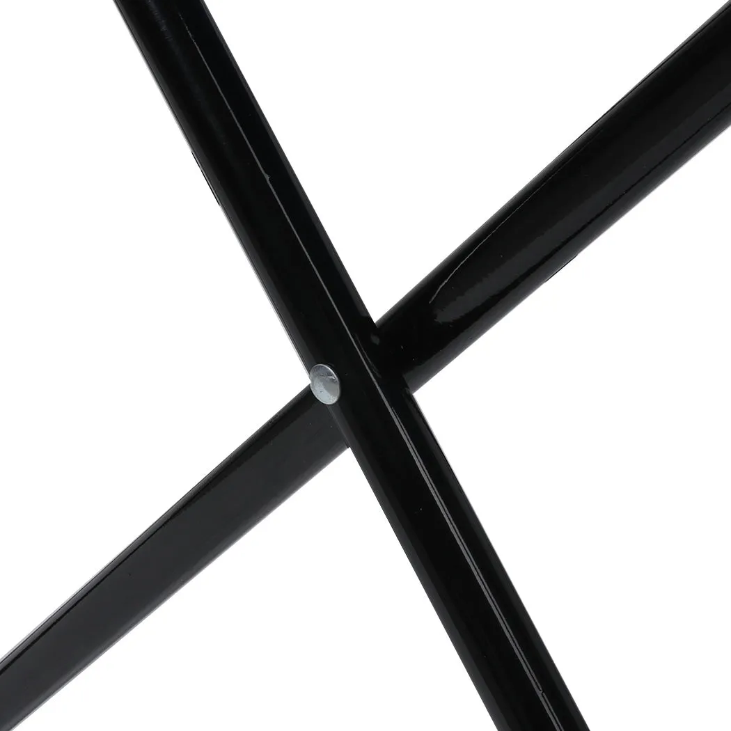 Levede Camping Chairs Folding Arm Foldable Black-NT_Metro