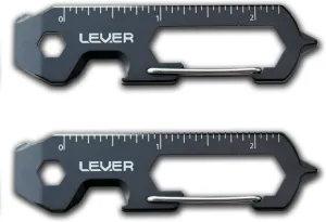 Lever Gear CLiP KT Bottle Opener Keychain Multitool Carabiner For Keys | Mini Prybar Key Carabiner Keychain Screwdriver Multitool For Men | EDC Tool Key Chain Multi Tool For Men Gift
