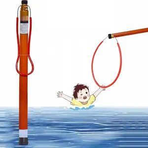Lifesaving Hook - Rescue Pole for Pool, Lake - High Visibility Emergency Floating Hook with Aluminum Handle - Water Safety Device for First Responders(450cm(177in/14ft))