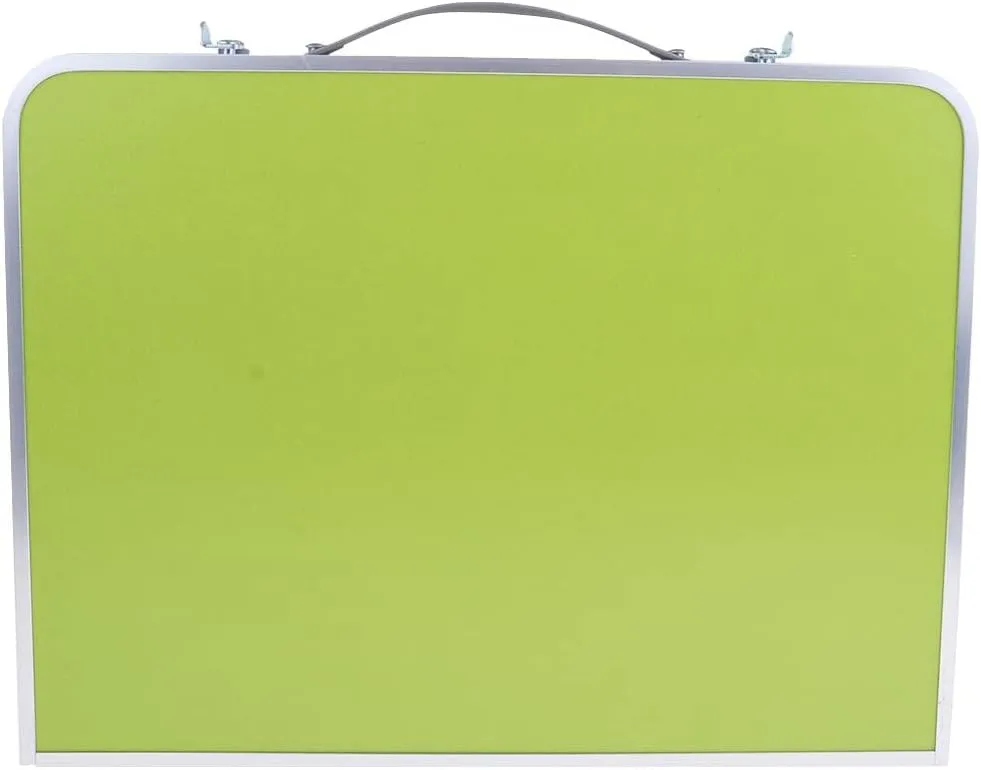 Lightweight Aluminum Outdoor Dining Table for Picnics and BBQs, Green