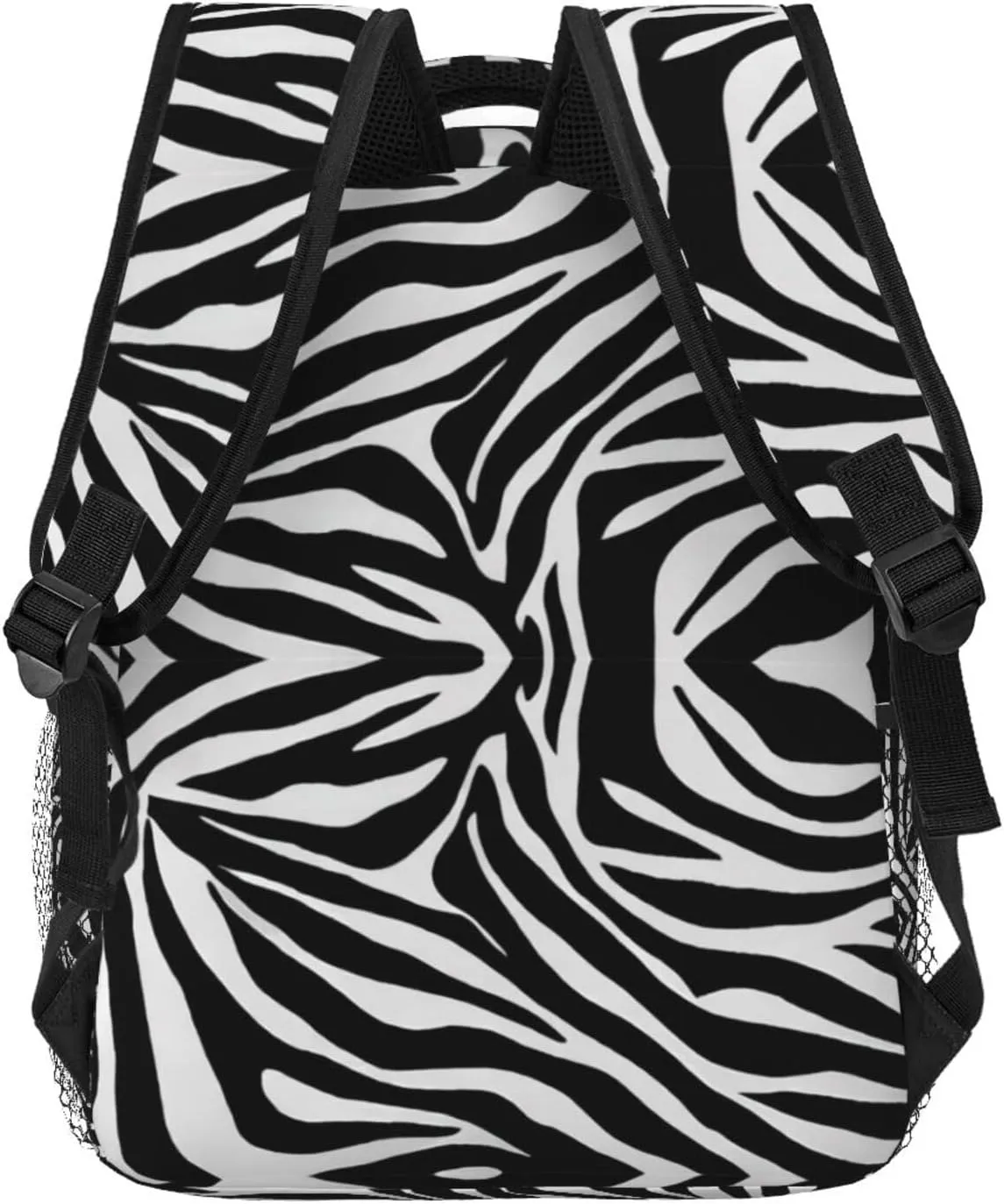 Lightweight Daypack Bookbag for Trekking Business Walking Cycling - Big Capacity Anti-Theft Multipurpose Carry On Bag, Zebra Stripe Art Business Computer Bag