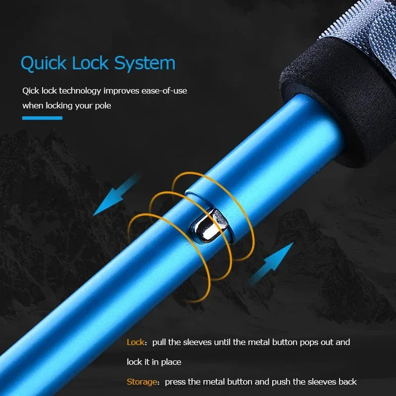 Lightweight Folding Quick Lock Trekking Pole