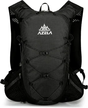 Lightweight Hydration Backpack for Running, Cycling, Hiking, Water Bladder Pack with Water Bottle Holder for Outdoor Sports.