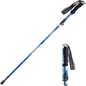 Lightweight Trekking Poles, Adjustable Length Outdoor Trekking Poles, Strong Earthquake-Resistant Trekking Poles with Soft Non-Slip Handles (Blue)