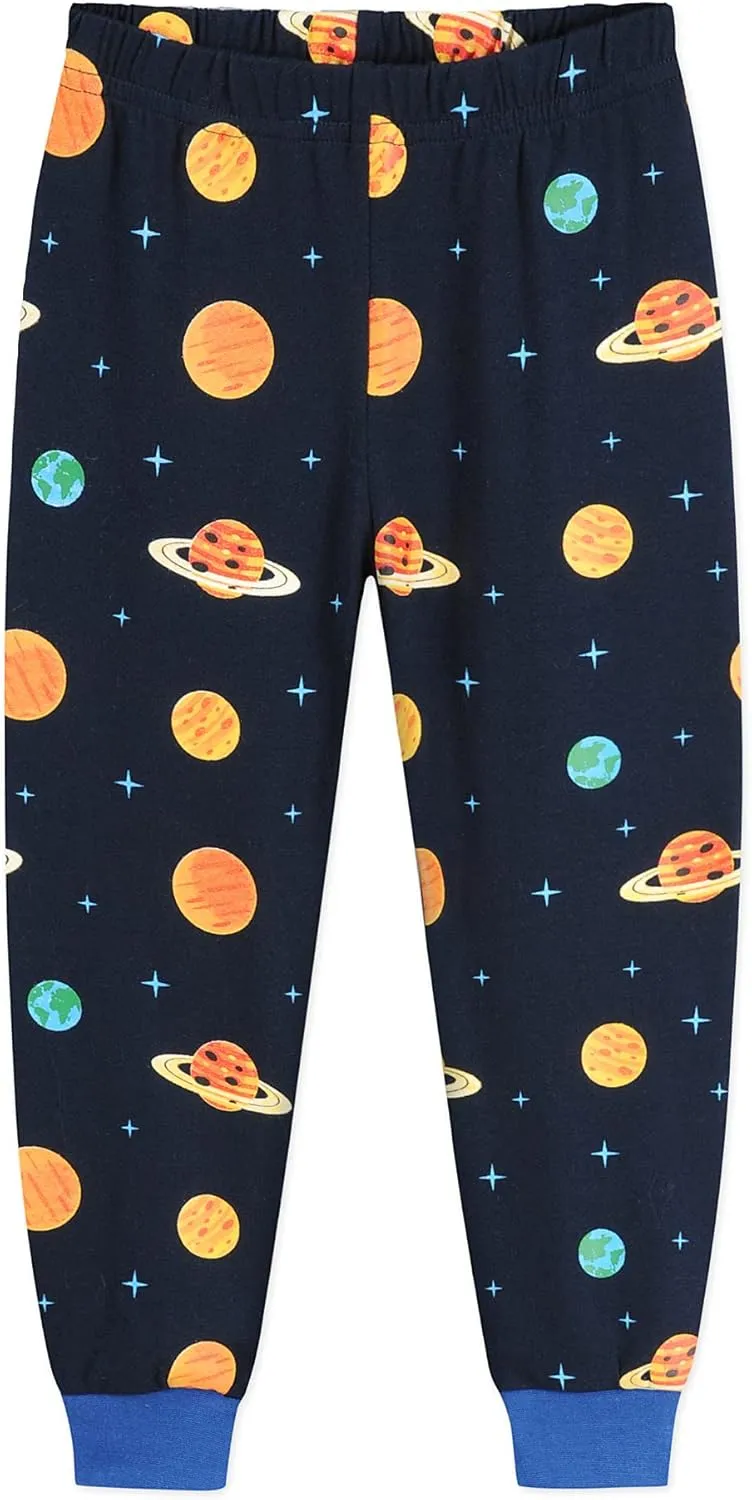 Little Hand Toddler Boys Pajamas Monster Truck Cotton Kids Dinosaur 2 Piece Planets Pjs Sleepwear Clothes Sets 2-7 Years